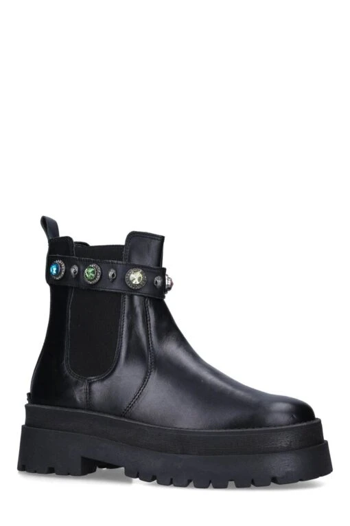 Kurt Geiger London Black Sawyer Chelsea Boots -Style Haven Shop M80215s2 scaled