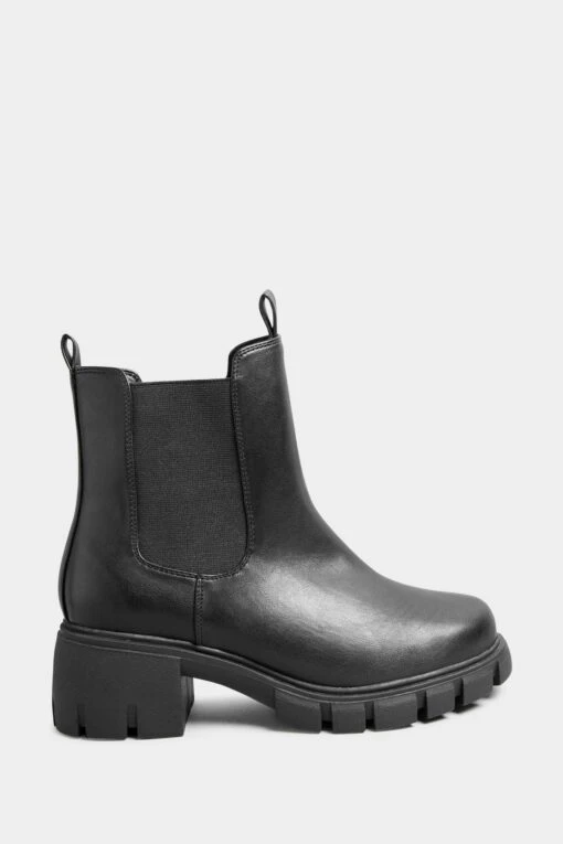 Yours Curve Wide Fit Chunky Sole Chelsea Boots -Style Haven Shop P85993s3 scaled