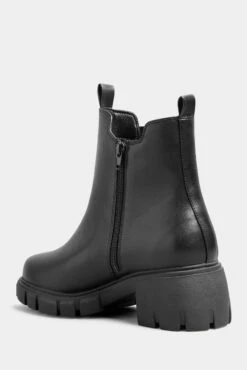 Yours Curve Wide Fit Chunky Sole Chelsea Boots -Style Haven Shop P85993s4 scaled