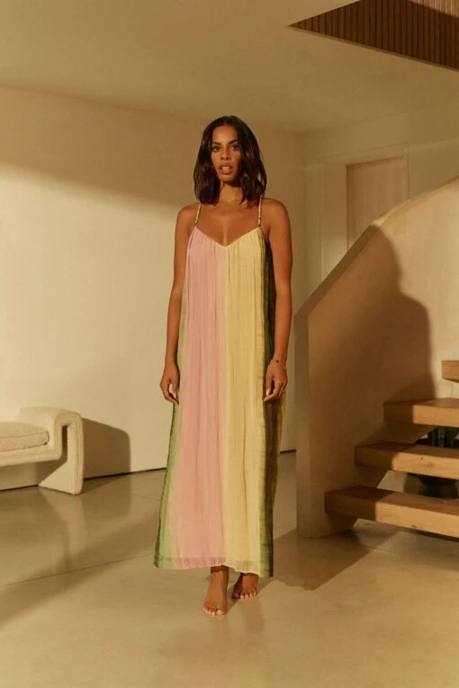 Next Rochelle Plaited Midi Summer Dress -Style Haven Shop T11 290s scaled