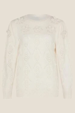 Monsoon Natural Flower Applique Pointelle Jumper -Style Haven Shop T55616s4 scaled