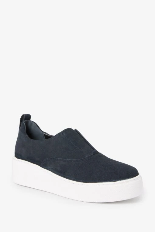 Next Signature Forever Comfort® Leather Chunky Wedge Platform Trainers -Style Haven Shop T88477s4 scaled