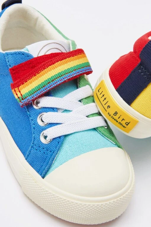 Little Bird By Jools Oliver Multi Canvas Low Tops Trainers -Style Haven Shop U75 236s5 scaled