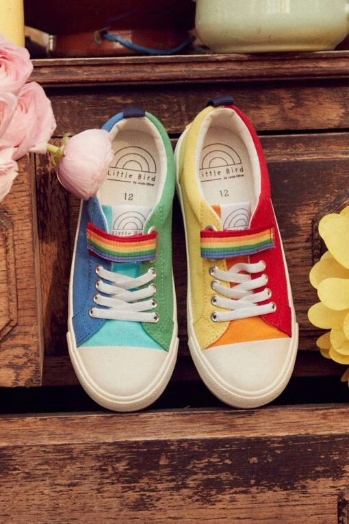 Little Bird By Jools Oliver Multi Canvas Low Tops Trainers -Style Haven Shop U75 236s7 scaled