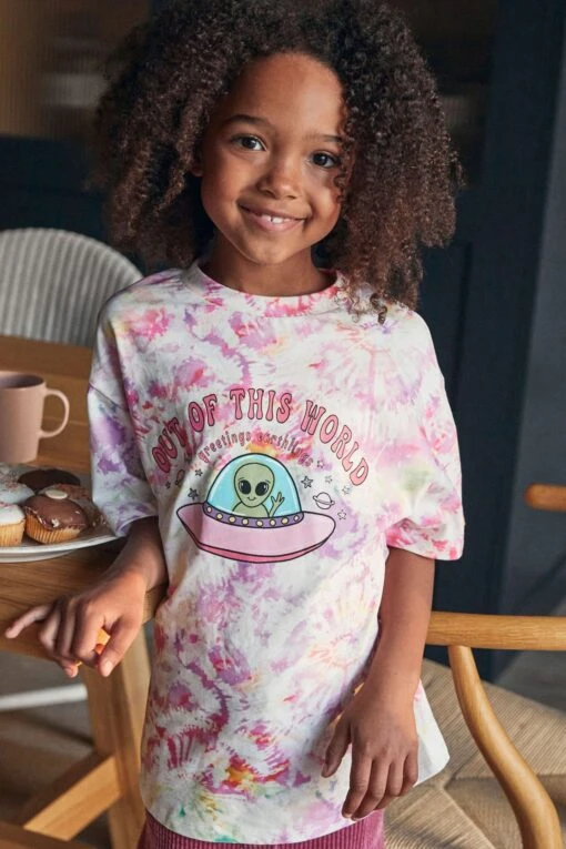 Next Oversized Graphic T-Shirt (3-16yrs) -Style Haven Shop U81 060s scaled