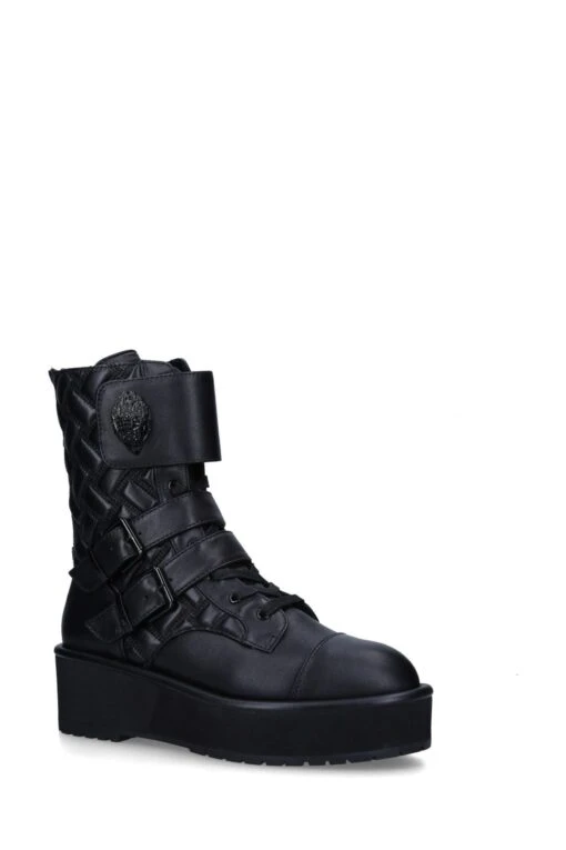 Kurt Geiger London Kensington Multi Strap Black Shoes -Style Haven Shop UQW837s2 scaled