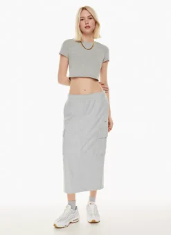 Terry Fleece Cargo Midi Skirt -Style Haven Shop s23 03 a07 110548 4425 on c