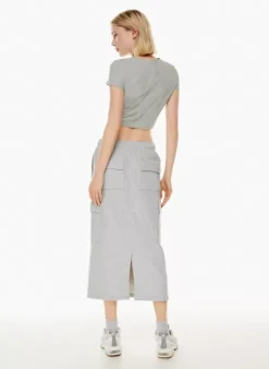 Terry Fleece Cargo Midi Skirt -Style Haven Shop s23 03 a07 110548 4425 on e